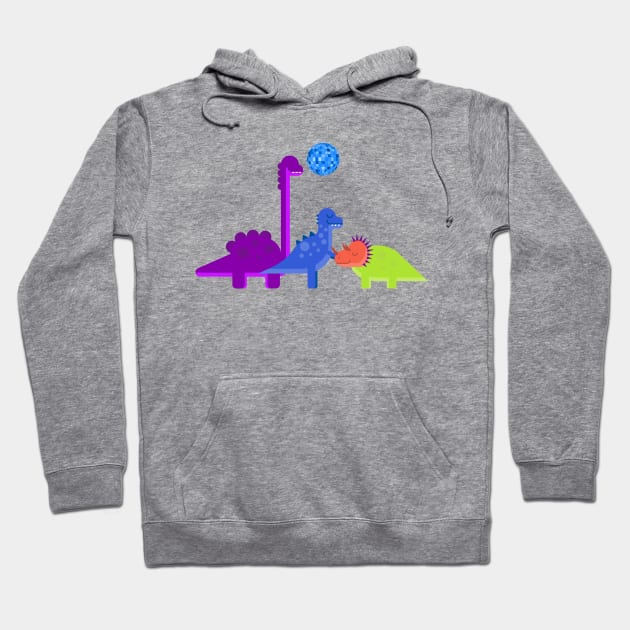 Dino party Hoodie by lakokakr